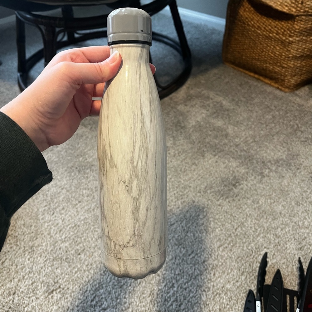 marble water bottle